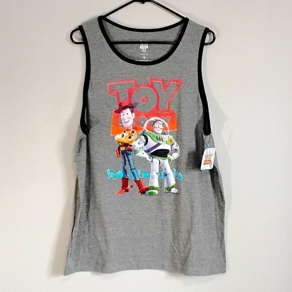 Toy Story 4 Buzz & Woody Tank Top Size Adult L BNWT!! - Picture 1 of 3